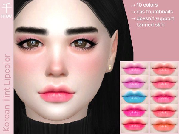 Batom Lip Tint The Sims 4