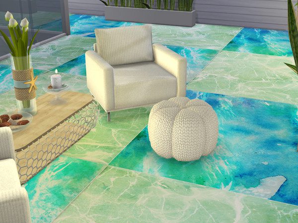 Pisos de oceano para The Sims 4