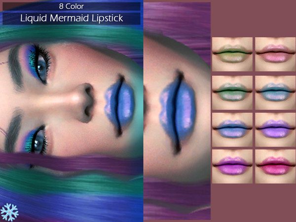 Maquiagem de Sereias The Sims 4