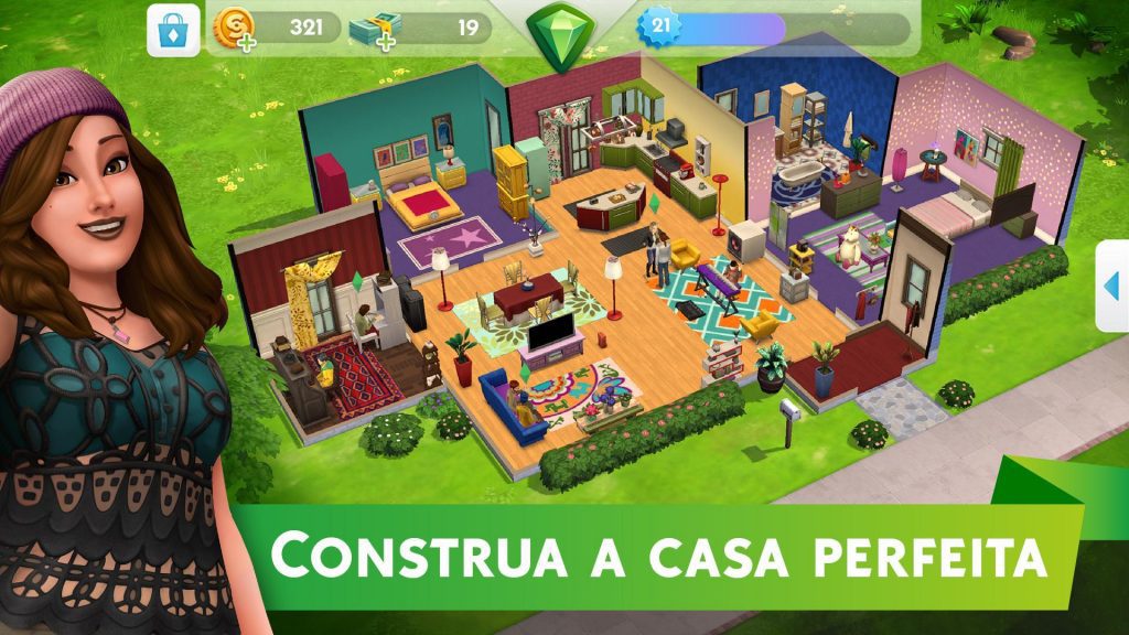 Construções no The Sims Mobile