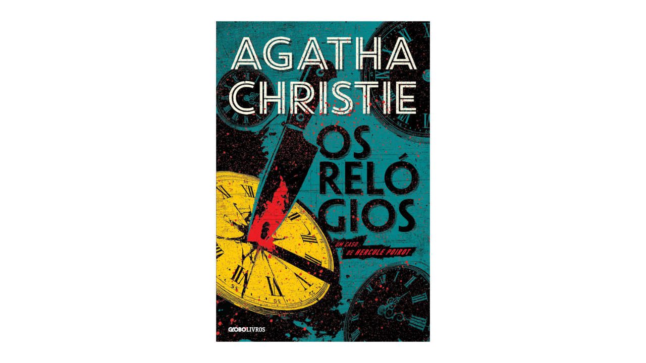 Lista com Livros de Agatha Christie (imagem do livro Os Relógios).