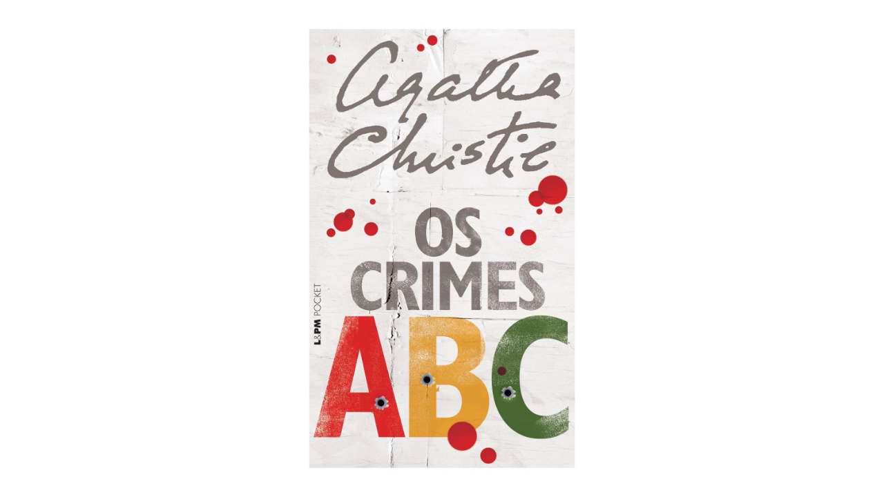 Lista com Livros de Agatha Christie (imagem do livro Os Crimes ABC).