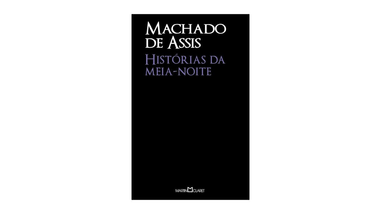 Lista com Livros de Machado de Assis (imagem do livro Histórias da Meia-Noite).