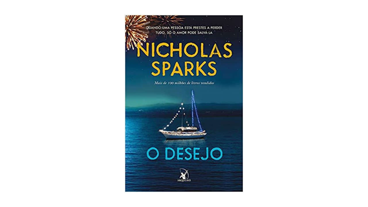 Lista com Livros de Nicholas Sparks (imagem do livro O Desejo).