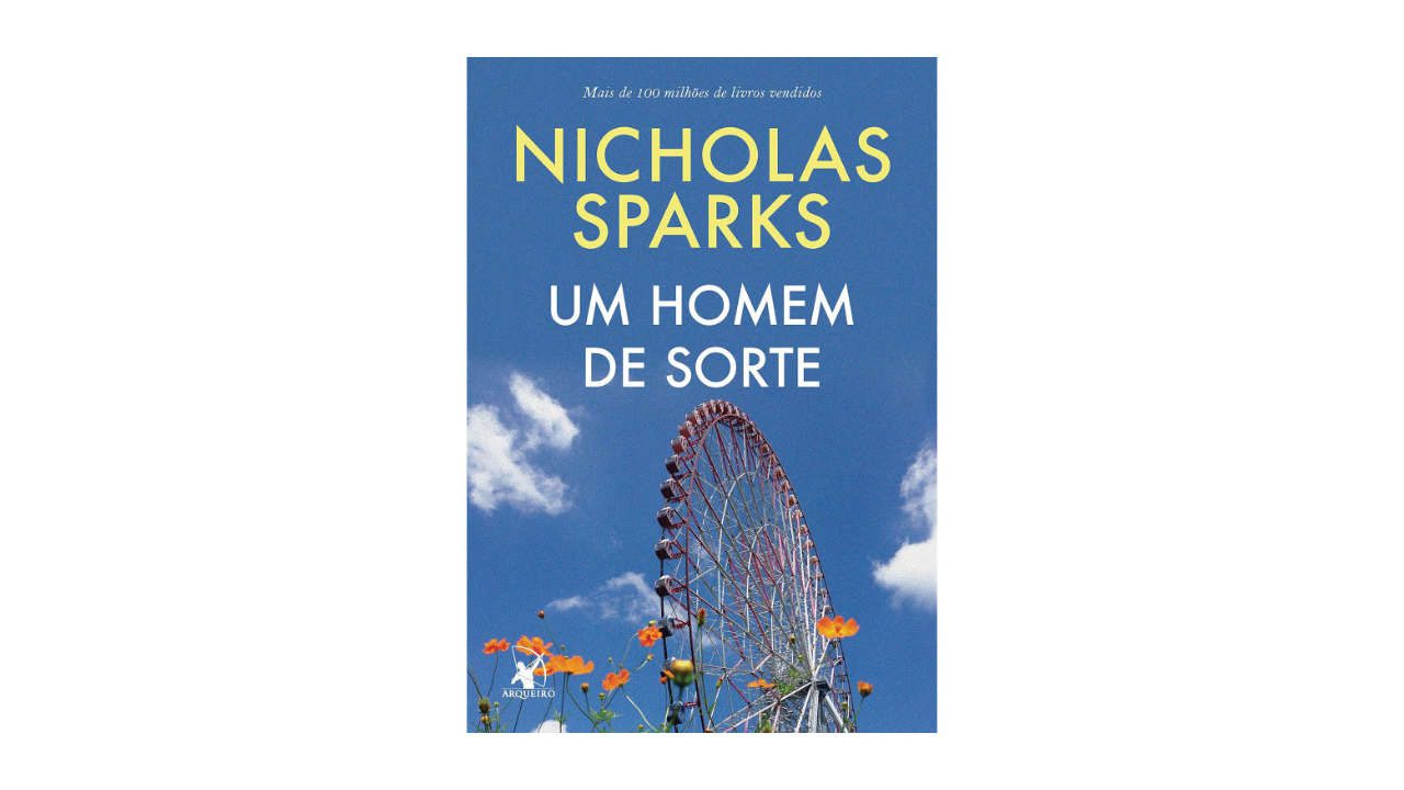 Lista com Livros de Nicholas Sparks (imagem do livro Um Homem de Sorte).