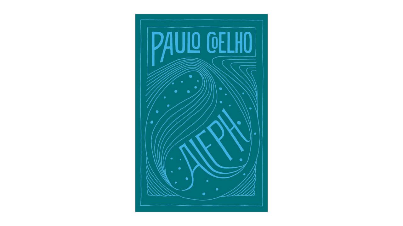 Lista com livros de Paulo Coelho (imagem do livro Aleph).