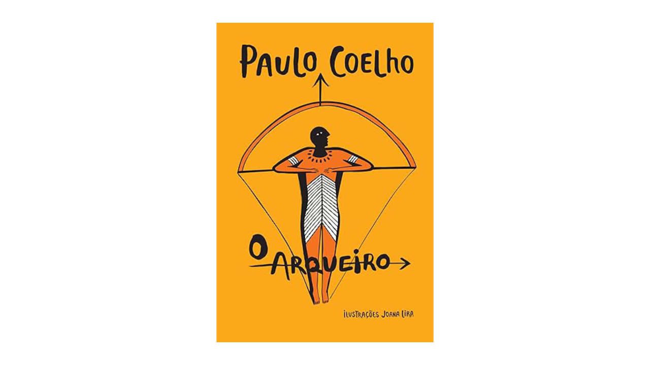 Lista com livros de Paulo Coelho (imagem do livro O Arqueiro).